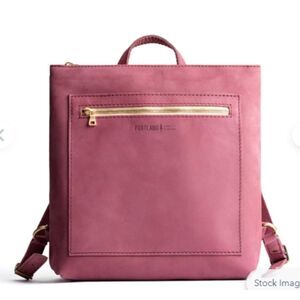 Portland Leather | Bags | Black Leather Backpack With Gold  display picture 1
